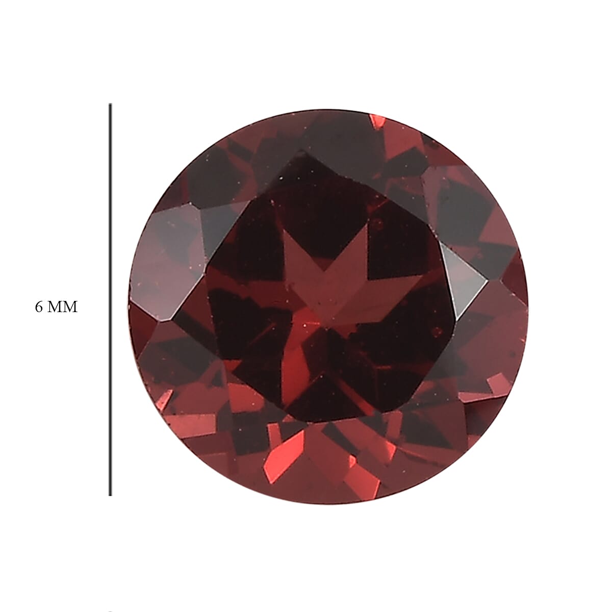 2.84 Ct. Set of 3 Red Garnet Loose Gemstones in Round Shape (6 mm) 8068596 4
