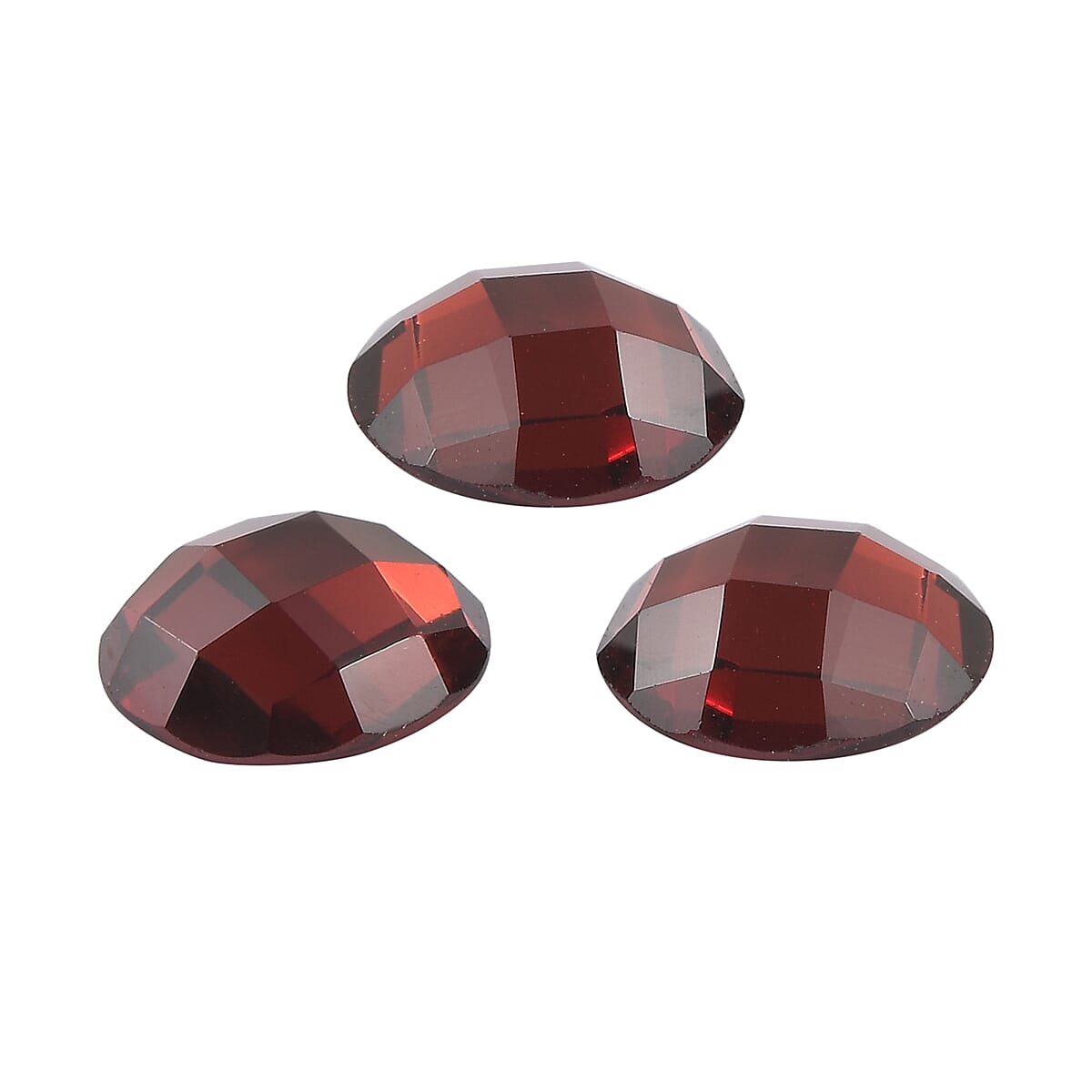 2.45 Ct. Set of 3 Red Garnet Loose Gemstones in Round Shape (6 mm) 8068597 2