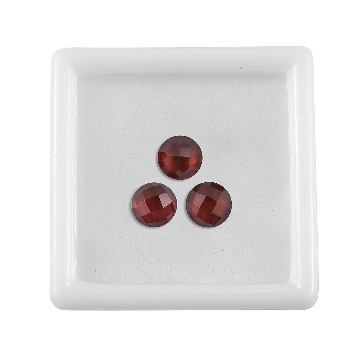 2.45 Ct. Set of 3 Red Garnet Loose Gemstones in Round Shape (6 mm) 8068597 3