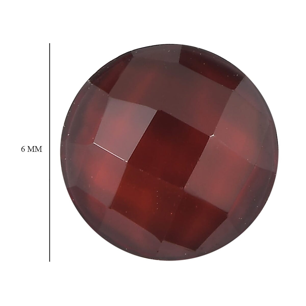 Red Garnet Round Shape Gemstone 2.45 Ct. - 6 mm