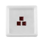 Red Garnet Square Gemstone 1.19 Ct. - 4 mm