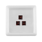 Red Garnet Square 5 mm