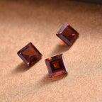 Red Garnet Square Gemstone 2 Ct. - 5 mm