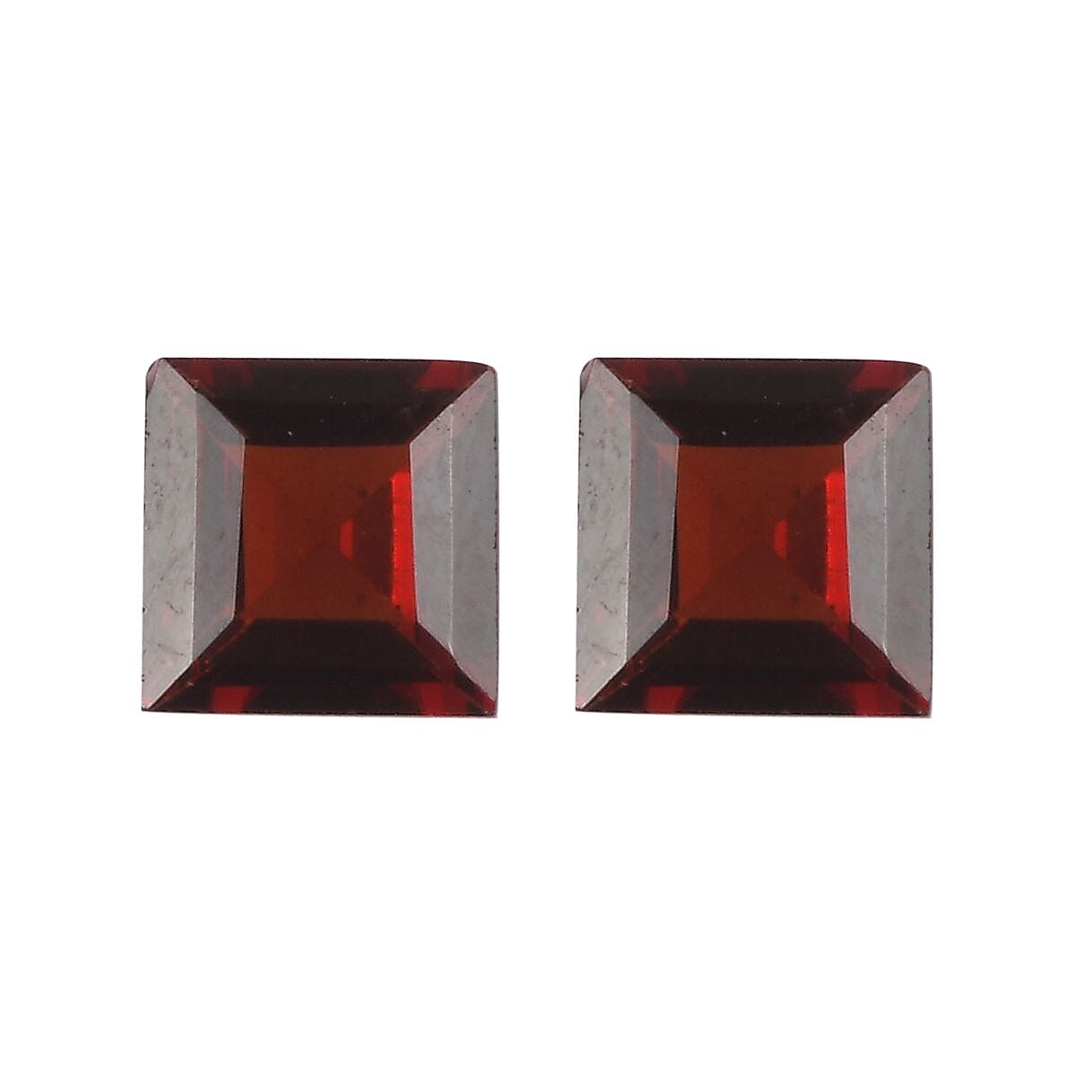 Set of 2 A Red Garnet Loose Gemstones in Square Shape (6mm) 2.33 ct. 8025573 0