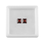 Red Garnet Square Shape Gemstones 2.33 Ct