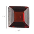 Red Garnet Square Shape Gemstones 2.33 Ct
