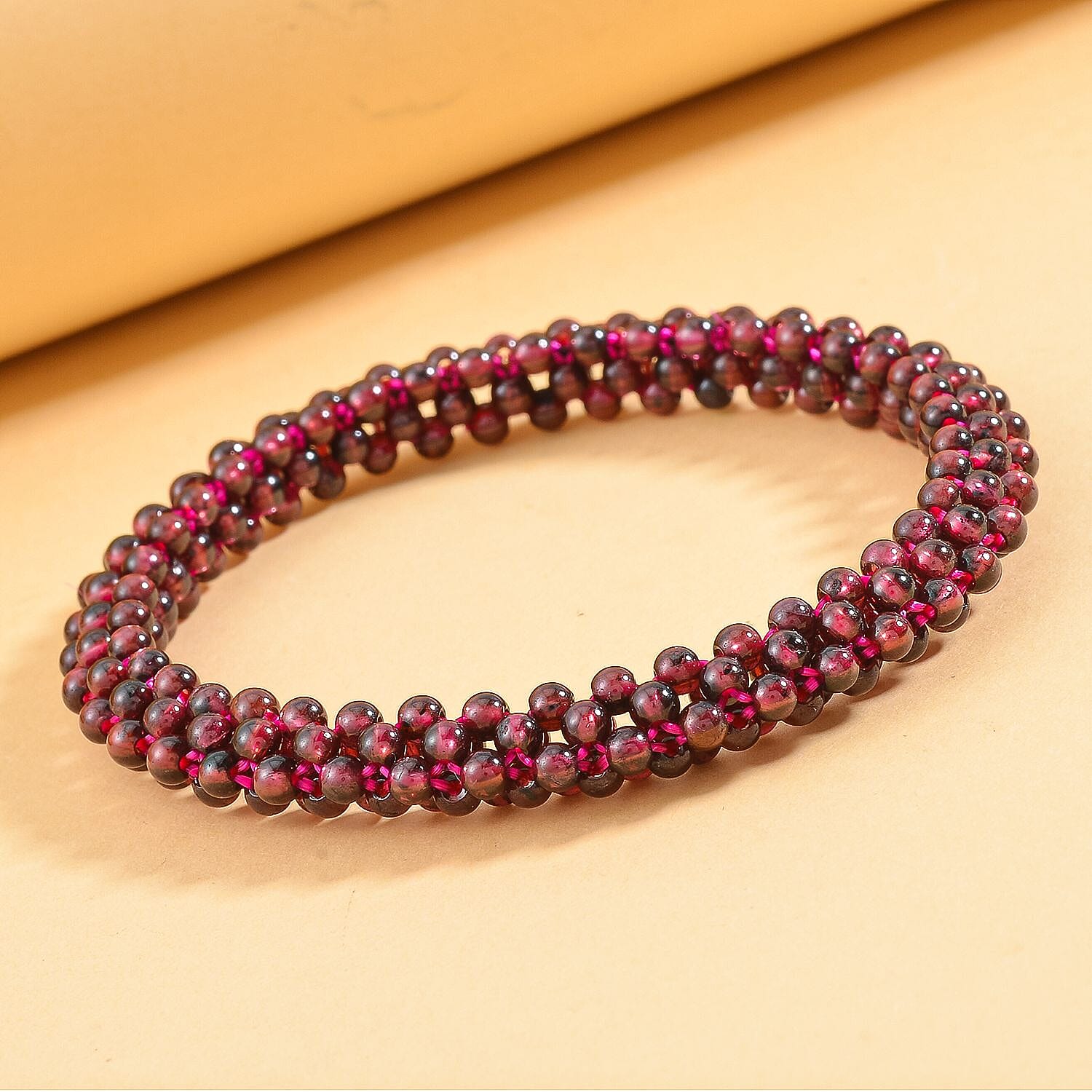 Mozambique Garnet Stretchable Beads Bracelet 68 Ct. 7546406 2