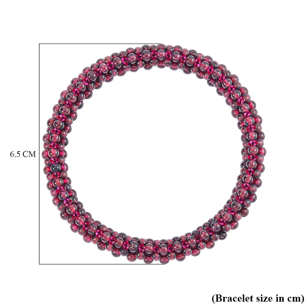 Mozambique Garnet Stretchable Beads Bracelet 68 Ct. 7546406 5