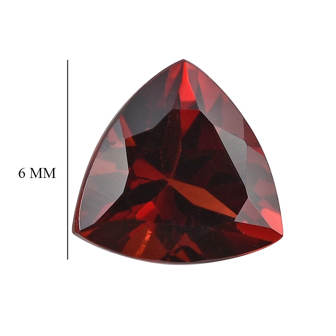 Set of 2 Red Garnet Loose Gemstone Trillion Cut (6 mm) 7734328 4