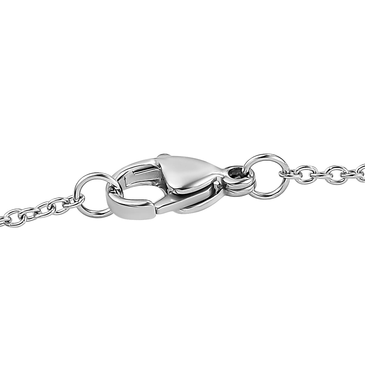 Red Garnet and Natural Zircon Platinum Overlay Sterling Silver Pendant with Stainless Steel Chain (Size 20) 1.67 Ct 4171453 6