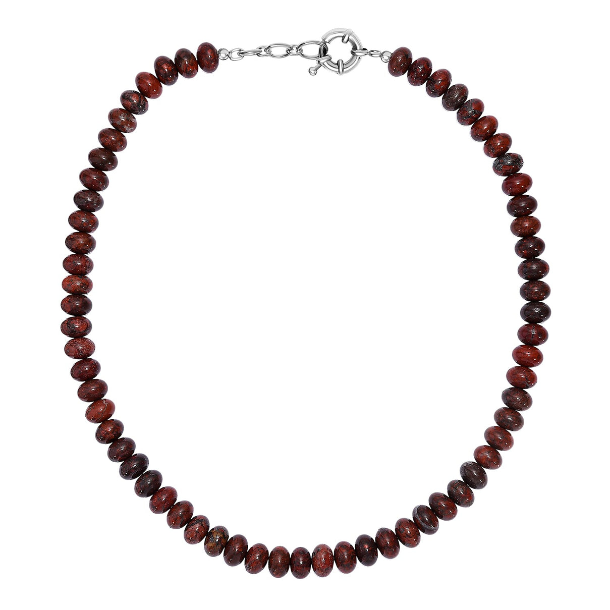 Red Jasper Necklace (Size - 18-1 Ext.) with Senorita Clasp 330.00 Ct. 8181875 4