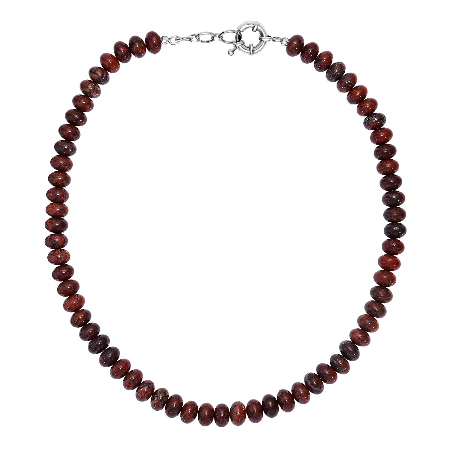 Red Jasper Necklace (Size - 18-1 Ext.) with Senorita Clasp 330.00 Ct. 8181875 4