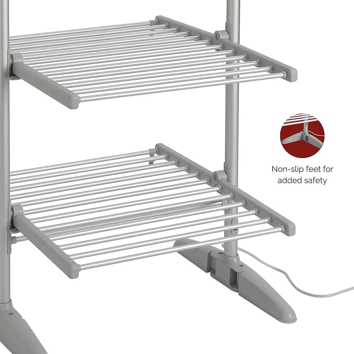 Rediffusion Heated 3 Tier Clothes Airer (Power 300W) - White 8044441 7