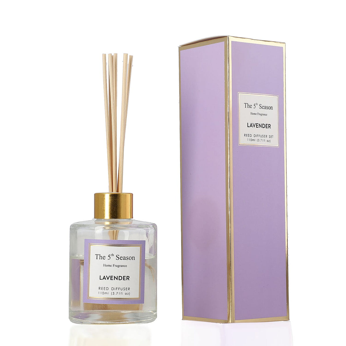 Reed Diffuser Gift Set with Natural Reeds (110ml) - Lavender 7278638 0