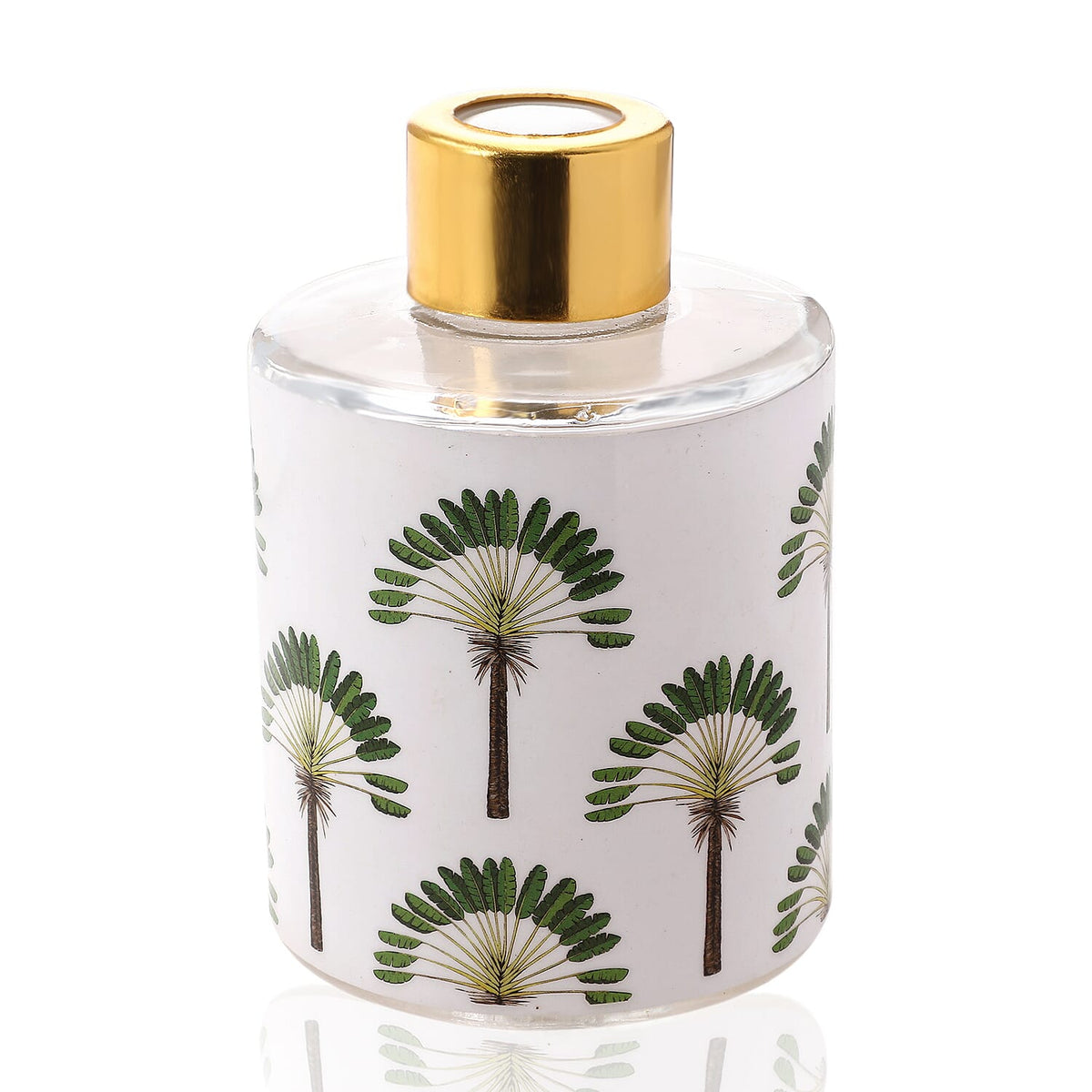 Reed Diffuser in Enamelled Glass Bottle with Gold Cap (Size 24x6x6 cm) - 150ml - Island Dream 7278549 5