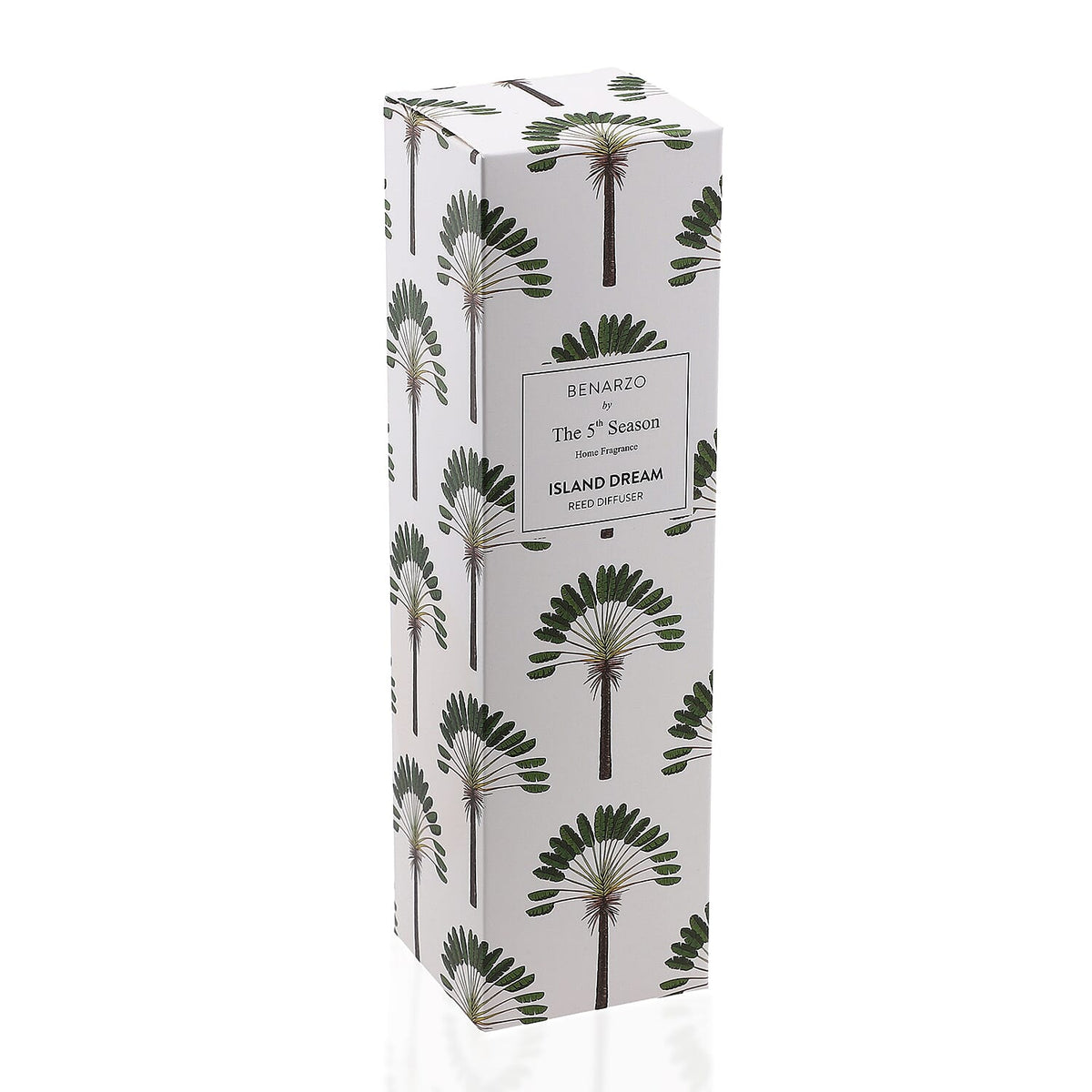 Reed Diffuser in Enamelled Glass Bottle with Gold Cap (Size 24x6x6 cm) - 150ml - Island Dream 7278549 6