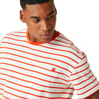 REGATTA 100% Cotton Shorebay II TShirt (Size XXL) - Rusty Orange & White