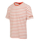 REGATTA 100% Cotton Shorebay II TShirt (Size XXL) - Rusty Orange & White