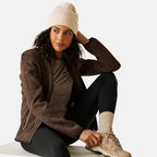 BRAND NEW COLLECTION - Regatta Full Zip Fleece Jacket With Contrast Trim (Size 14) - Mocha