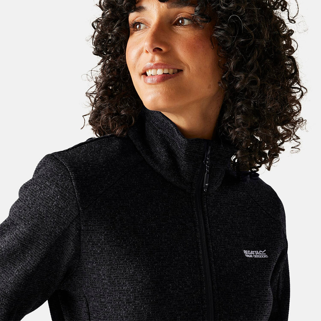 Regatta Full Zip Fleece Jacket With Contrast Trim (Size 16) - Navy