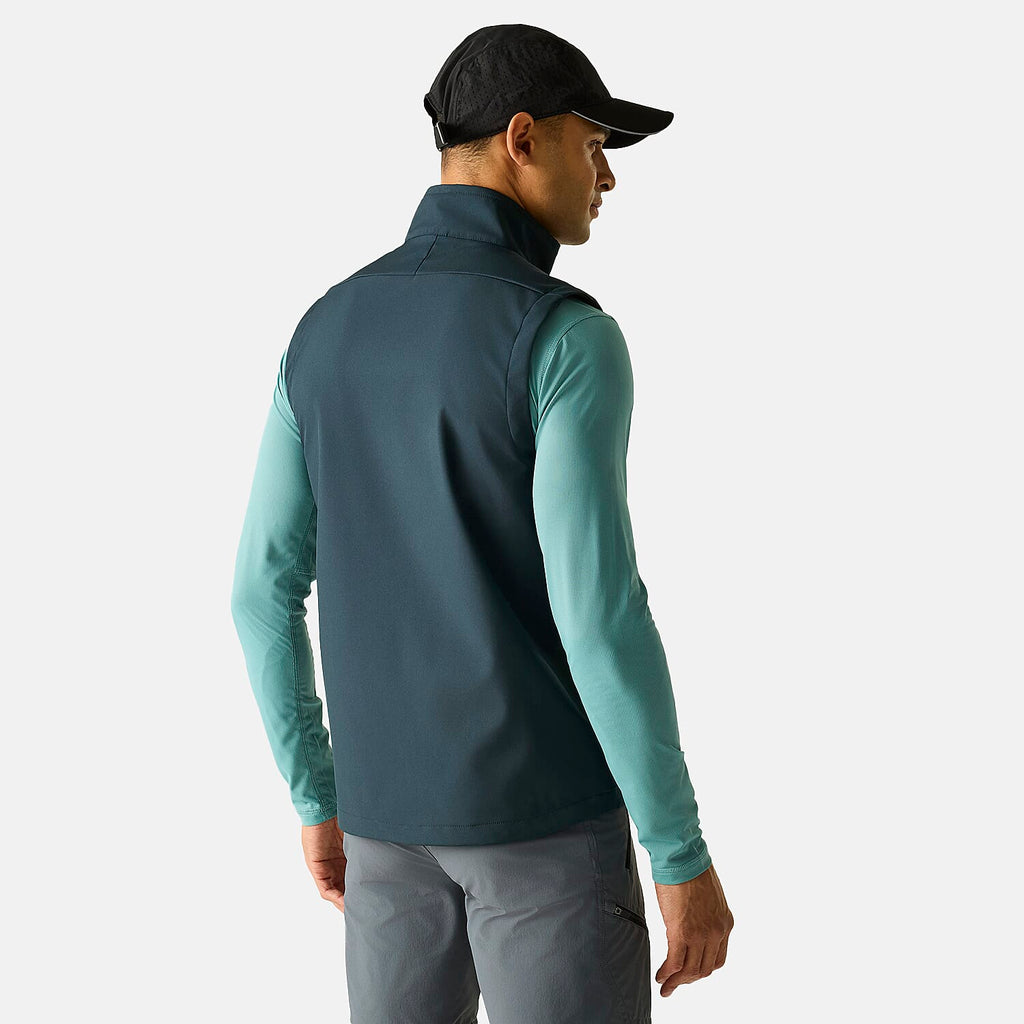 Regatta Mens Waterproof Softshell Gilet with Zipped Pockets - Drawcord Hem (Size L) - Blue