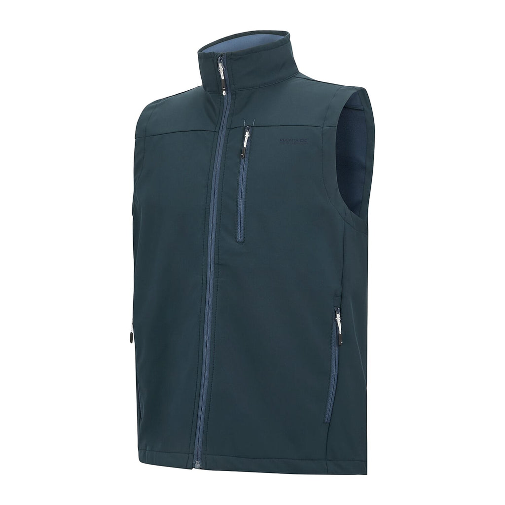 Regatta Mens Waterproof Softshell Gilet with Zipped Pockets - Drawcord Hem (Size L) - Blue
