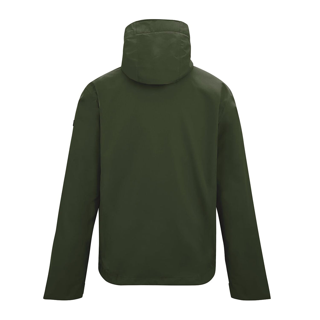 Regatta Mens Waterproof Jacket with Detachable Hood and Zipped Pockets (Size L) - Green