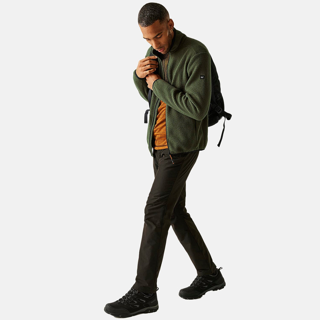 Regatta Mens Full-Zip Lightweight Fleece (Size L) - Olive Night