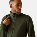 Regatta Mens Full-Zip Lightweight Fleece (Size L) - Olive Night