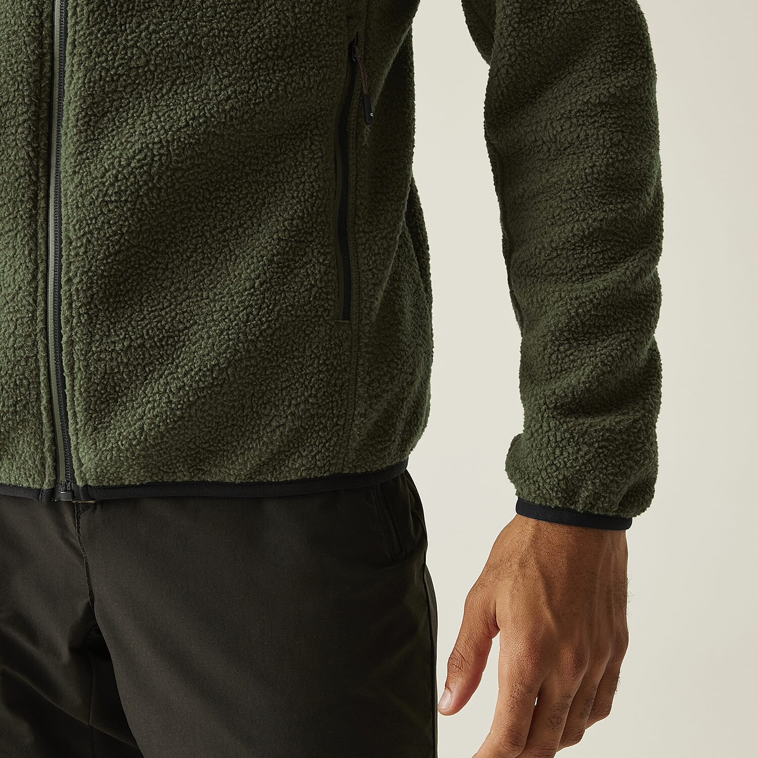 Regatta Mens Full-Zip Lightweight Fleece (Size L) - Olive Night 8359204 4