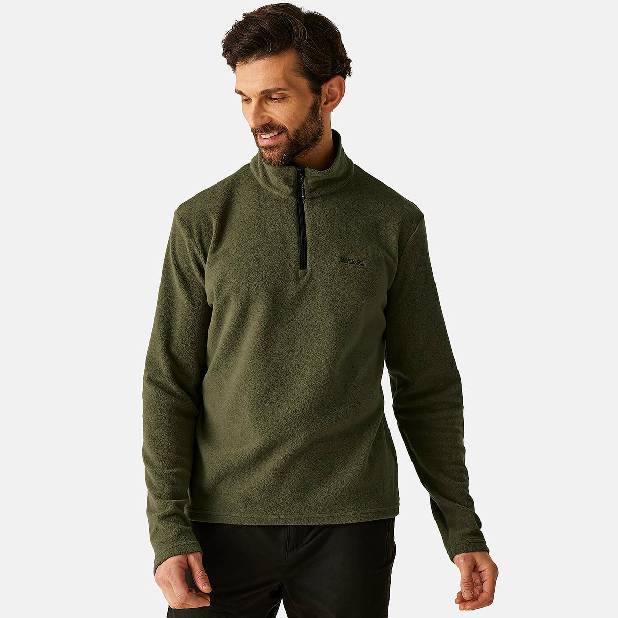 Regatta Men's Lightweight Half-Zip Fleece (Size L) - Green 8289403 1