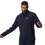 Regatta Mens Thompson Lightweight Half Zip Fleece (Size L) - Navy