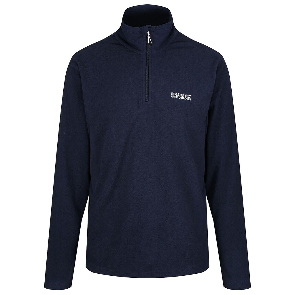 Regatta Mens Thompson Lightweight Half Zip Fleece (Size L) - Navy