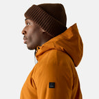 Regatta Mens Waterproof Thermoguard Insulated Jacket With High Collar Hood, Storm Cuffs - Adjustable Hem (Size L) - Orange