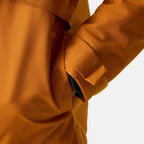 Regatta Mens Waterproof Thermoguard Insulated Jacket With High Collar Hood, Storm Cuffs - Adjustable Hem (Size L) - Orange