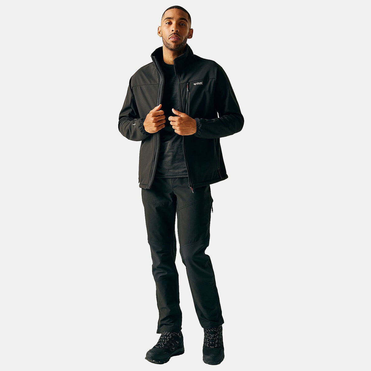 Regatta Mens Waterprrof Windproof Softshell Jacket (Size XL) - Black 8290891 1