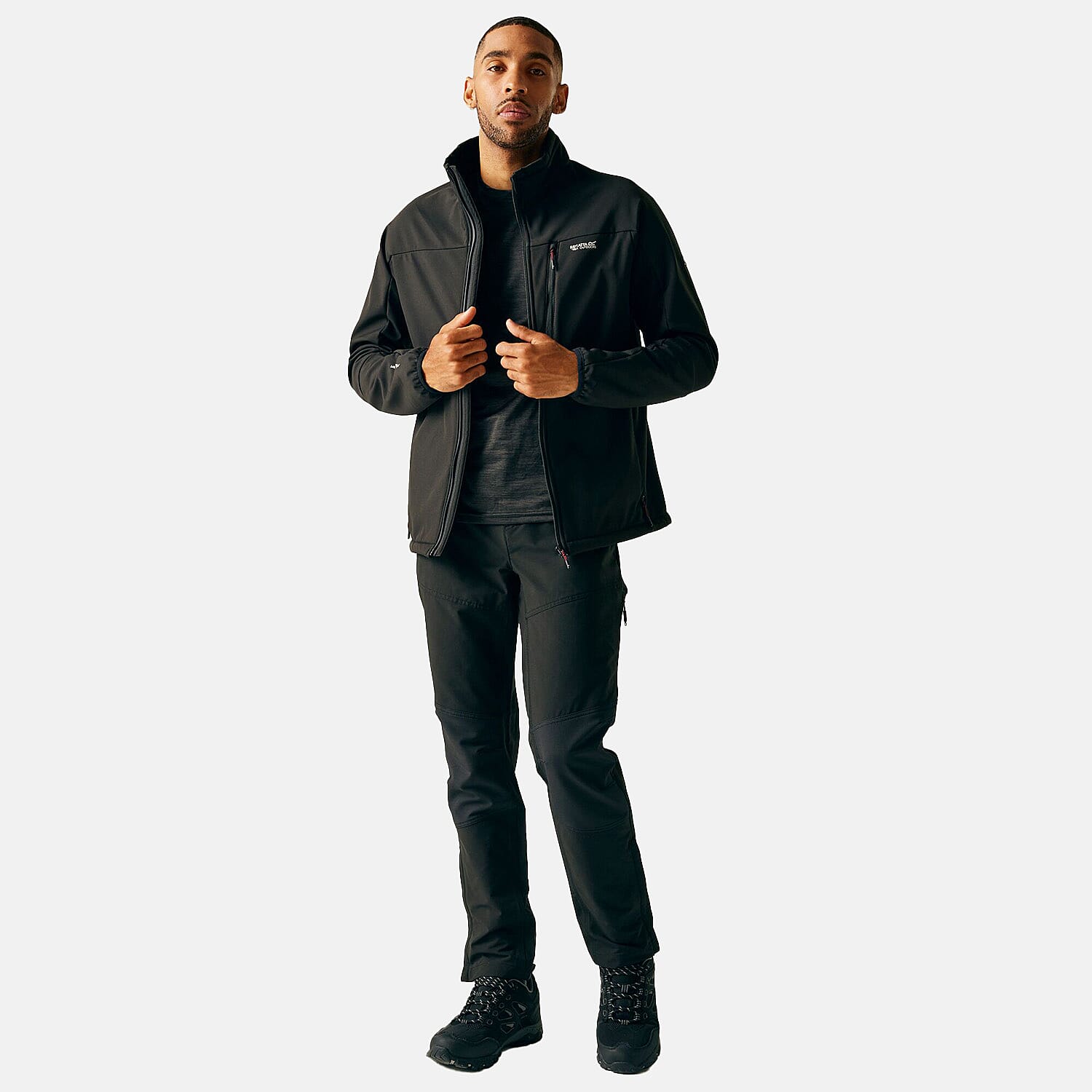 Regatta Mens Waterprrof Windproof Softshell Jacket (Size XL) - Black 8290891 1