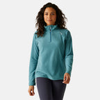 Regatta Womens Lightweight Half Zip Fleece (Size 14) - Storm Blue