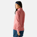 Regatta Womens Lightweight Half-Zip Fleece (Size 18) - Peach