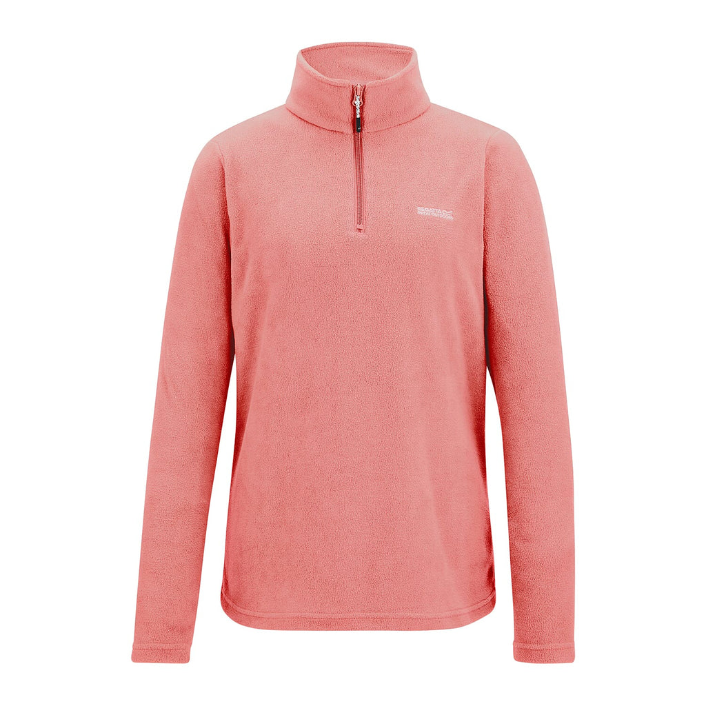 Regatta Womens Lightweight Half-Zip Fleece (Size 18) - Peach