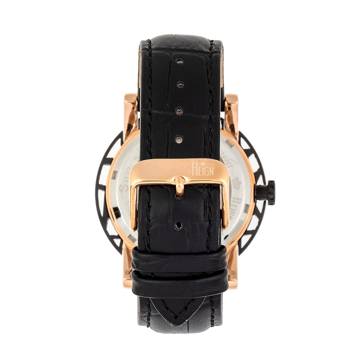 Reign Stavros Automatic Skeleton Leather-Band Watch 7754655 4