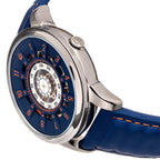 Reign Monterey Skeletonized Leather-Band Watch