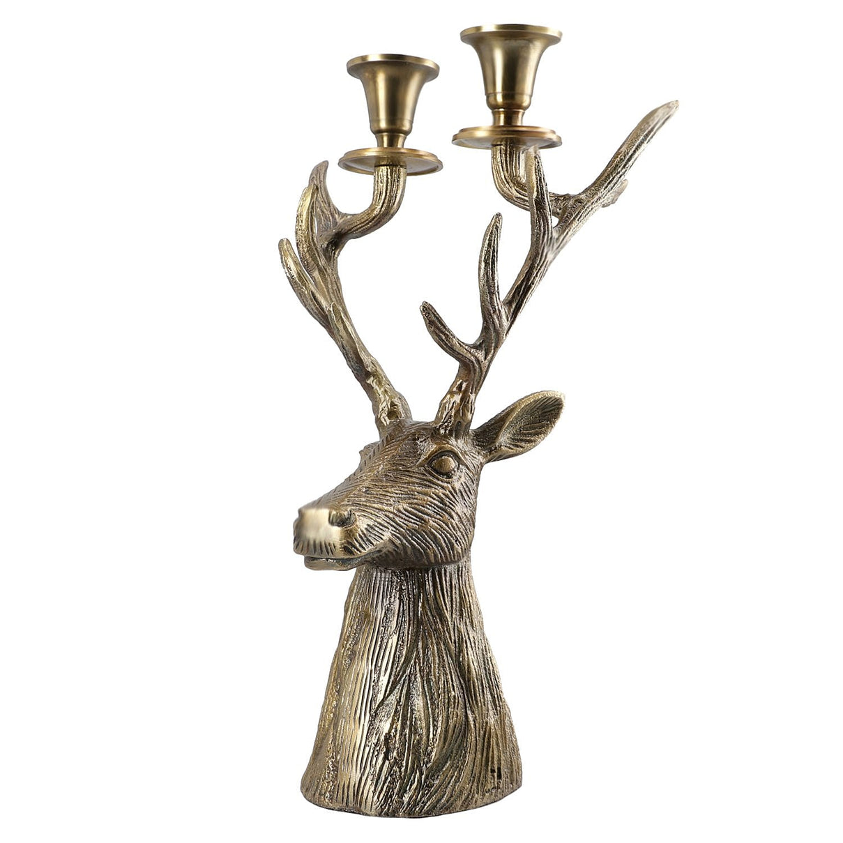 Reindeer Figurine Tealight Holder (Size 32x22x15 Cm) - Golden 7132715 0
