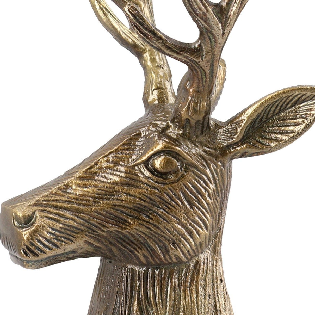 Reindeer Figurine Tealight Holder (Size 32x22x15 Cm) - Golden 7132715 7