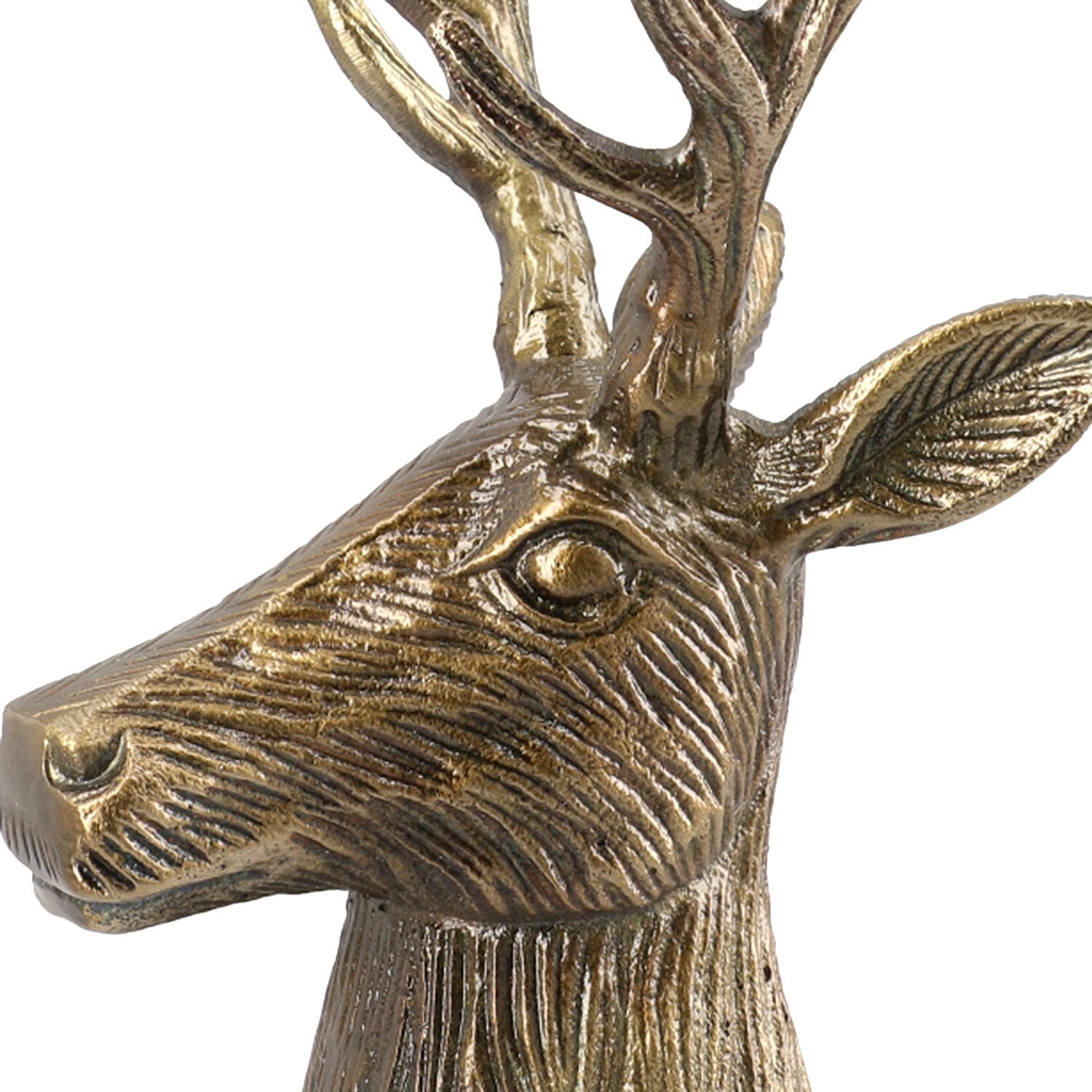 Reindeer Figurine Tealight Holder (Size 32x22x15 Cm) - Golden 7132715 7