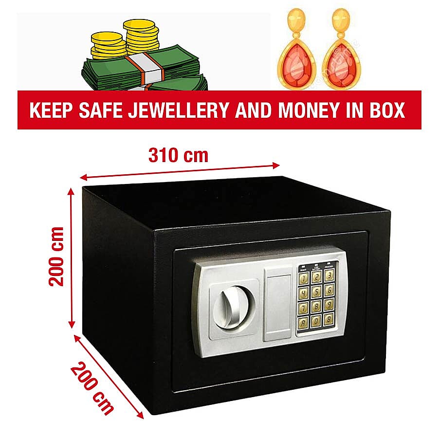 Reliant and Secure ROLSON Electronic Safe Box 30x30x20 Cms 3301352 3