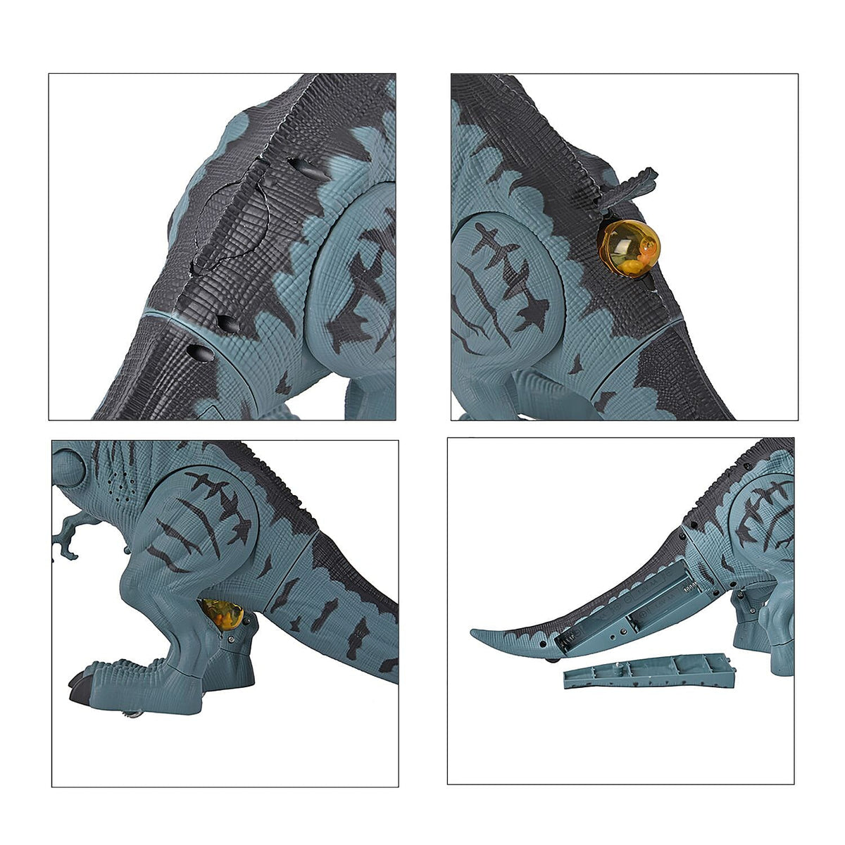 Remote Controlled Spray Laying Tyrannosaurus Rex with Projection - Blue  (Requires 5AA Batteries - not Incld) 7577387 7