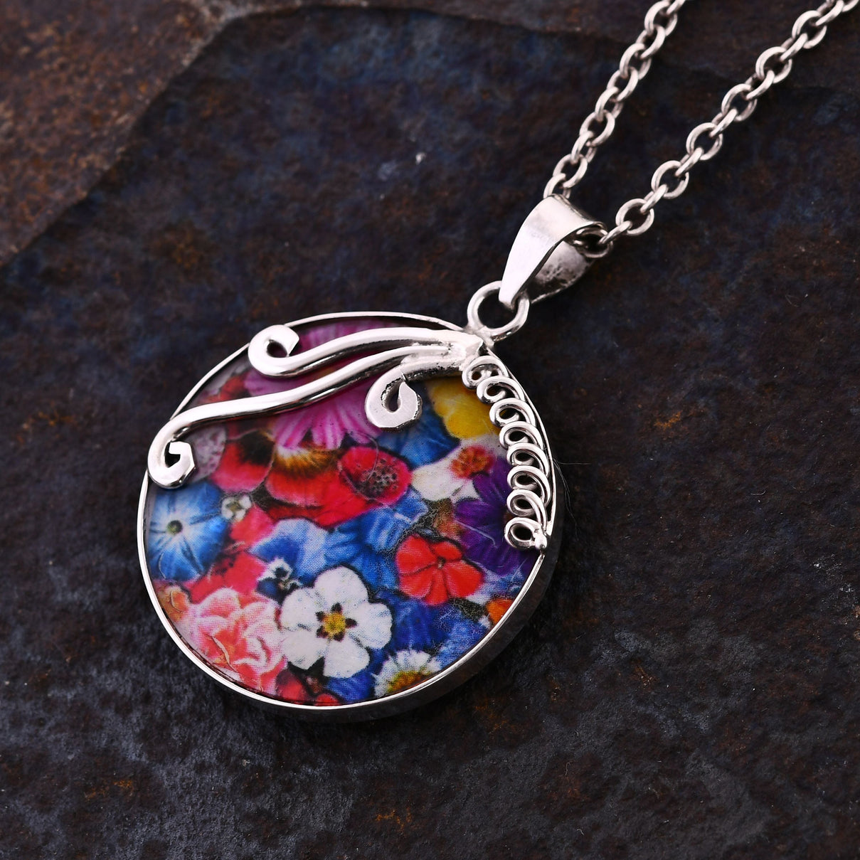 Resin  Pendant  Sterling Silver 5.00 ct  5.000  Ct. 7897776 2
