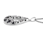 White Austrian Crystal Enamelled Necklace (Size - 24-2 inch Ext.)