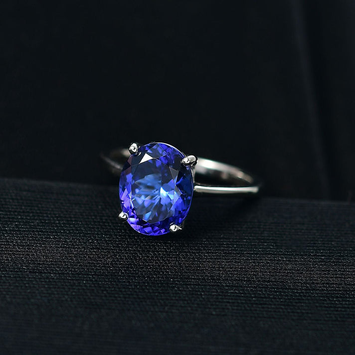 Rhapsody 4.12 Ct. AAAA Tanzanite Solitaire Ring in 950 Platinum 8306244 2
